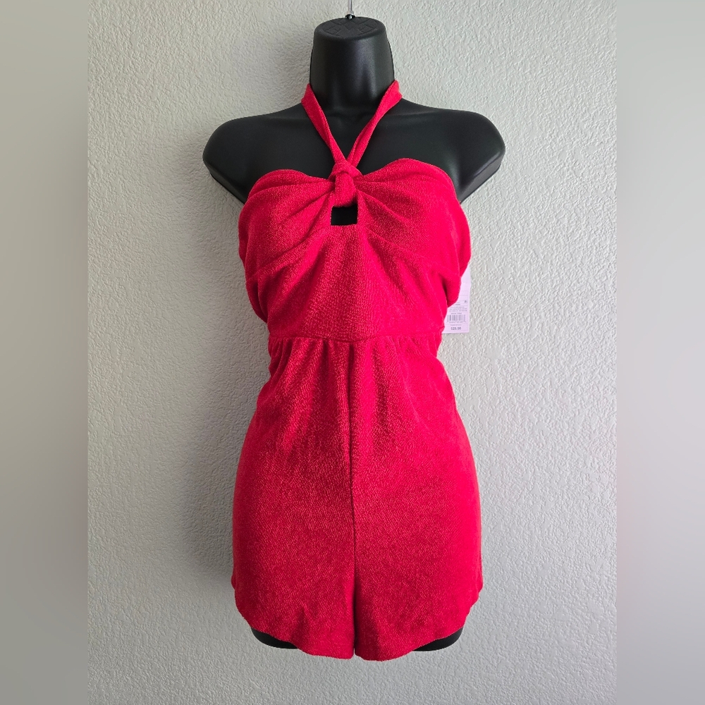 Wild Fable Terry Cloth Romper ~ Summer Romper ~ Red ~ Size Medium ~ NWT